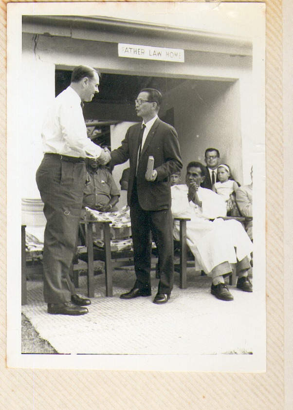 Fr-Law-Home-opening Father Law Home opening 1954